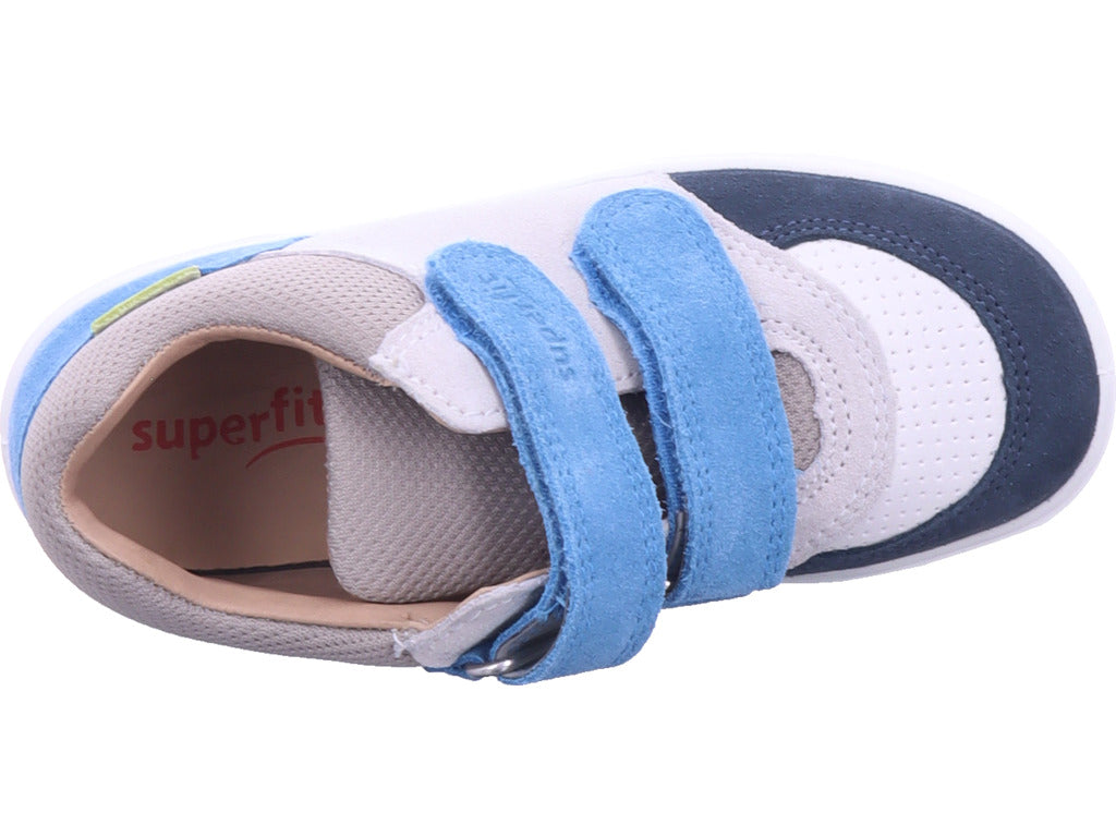 Superfit Jungen Lauflernschuh Stiefelette Leder \ Supies in blau