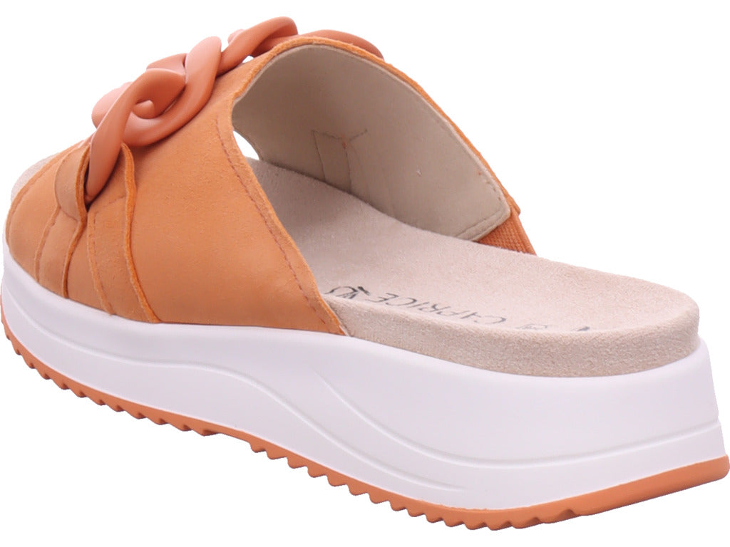 Caprice Women's Mule Sandals in Orange