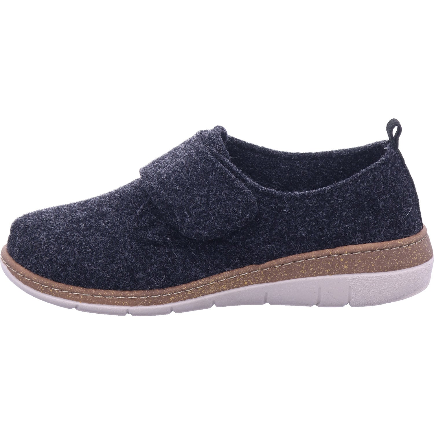 Florett Damen Hausschuh Wenke Slipper in schwarz