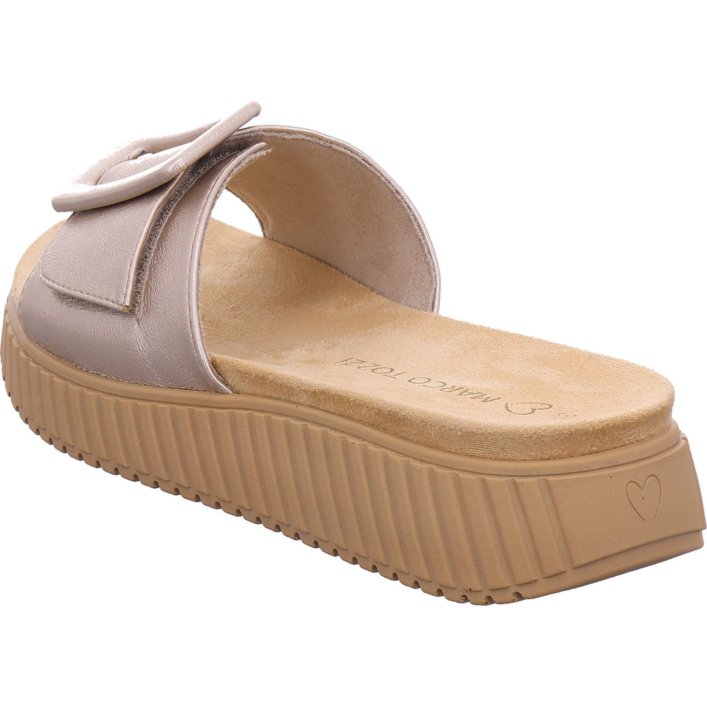 Marco Tozzi Damen Pantolette  in platin