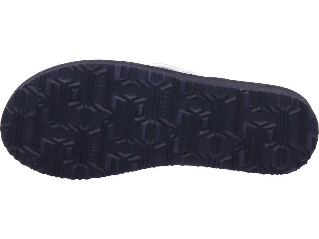 SKECHERS Damen Pantolette Butterfly Garden in weiß
