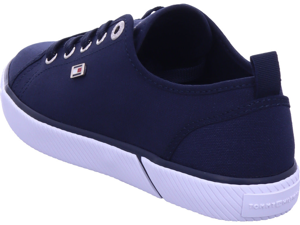 Tommy Hilfiger Damen Textilschuh Vulc Canvas in blau