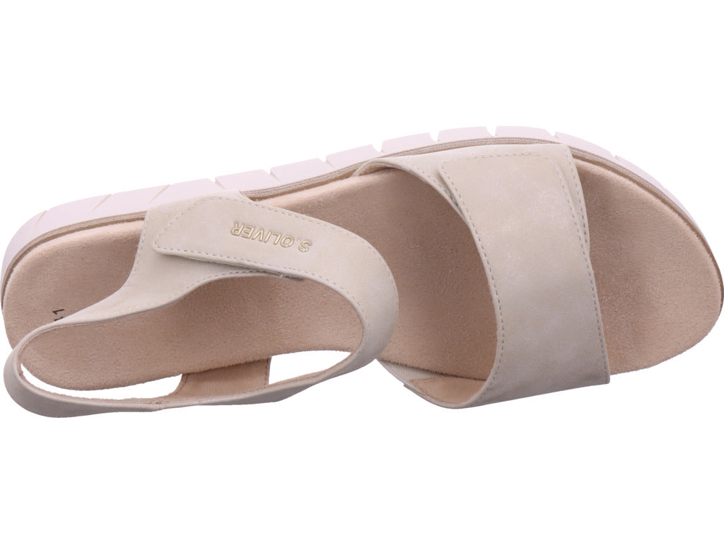 s.Oliver Damen Sandale  in beige