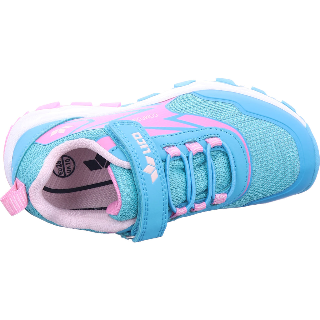 Lico girls' sports shoe Amberley in turquoise