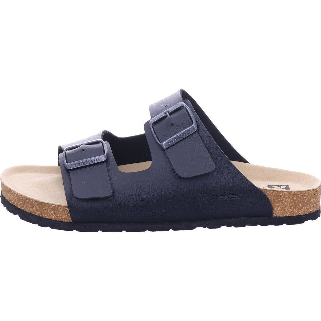 Rieker Herren Pantolette Fsk Herren Sandalen in schwarz