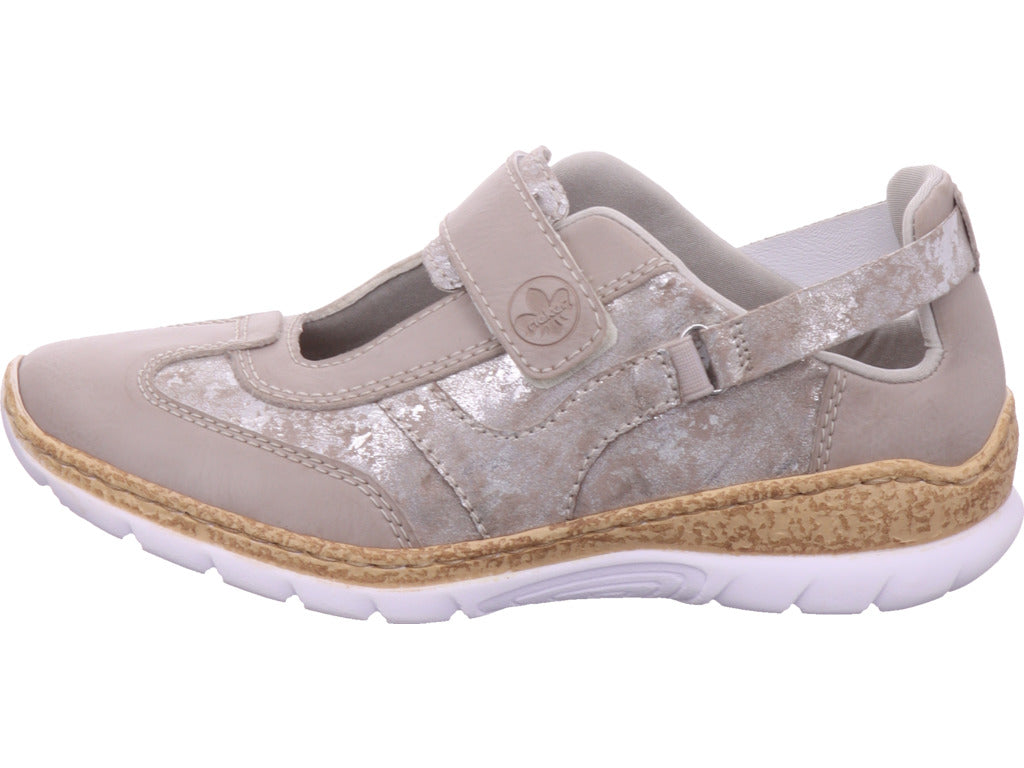 Rieker Women's Slipper Fsk Women's Slip-On Shoes in grey
