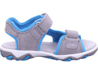 Superfit   Sandale Leder \ Mike 3.0 in blau