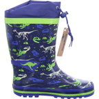 KangaRoos Jungen Gummistiefel K-Rain Navy/Dino in blau