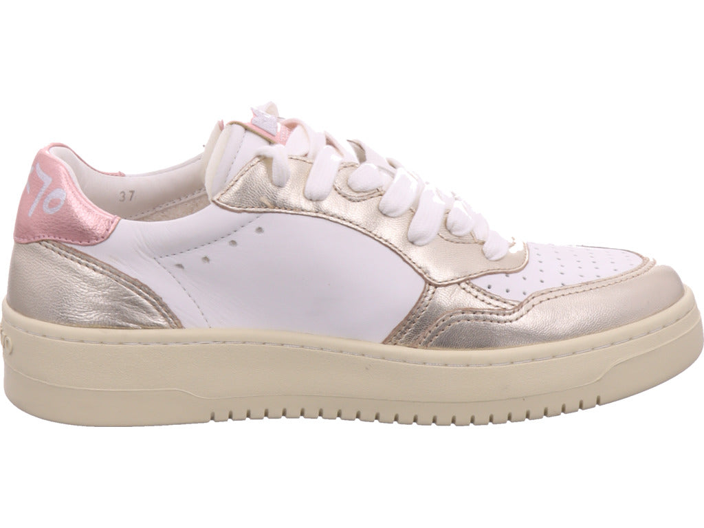 Women's Back Sneakers Slam A903 PU Nude in White