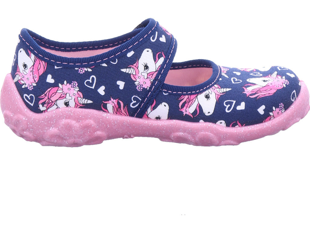 Legero girls' textile slippers \ Bonny in blue