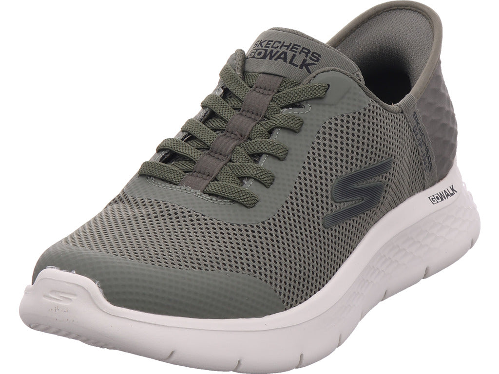 SKECHERS Herren Slipper Go Walk Flex in grün