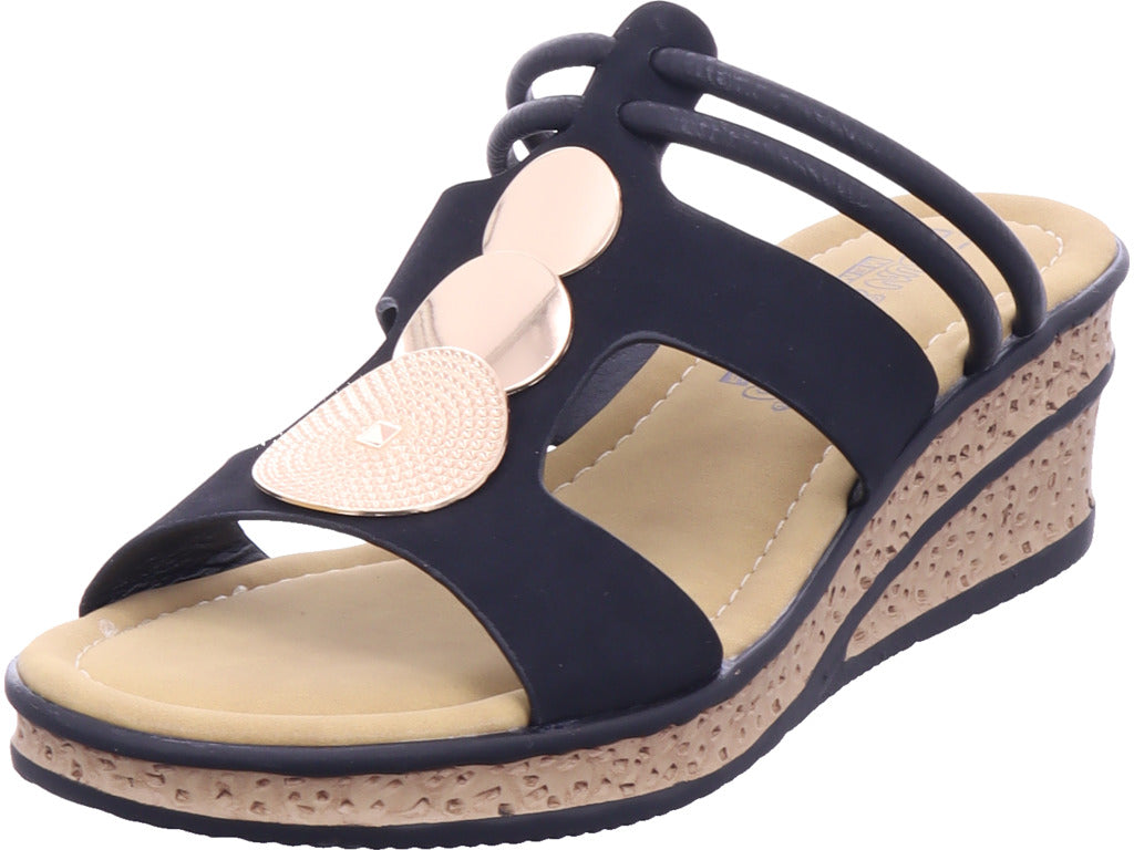 Shoe-world Damen Pantolette  in schwarz