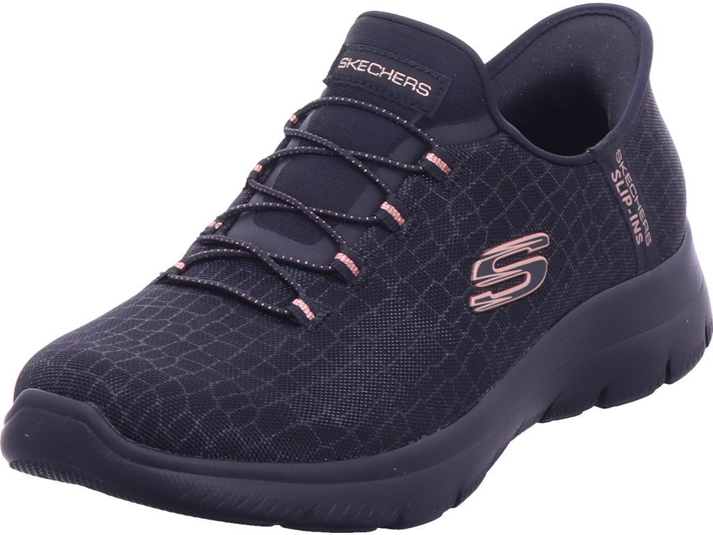 SKECHERS Damen Slipper  in schwarz