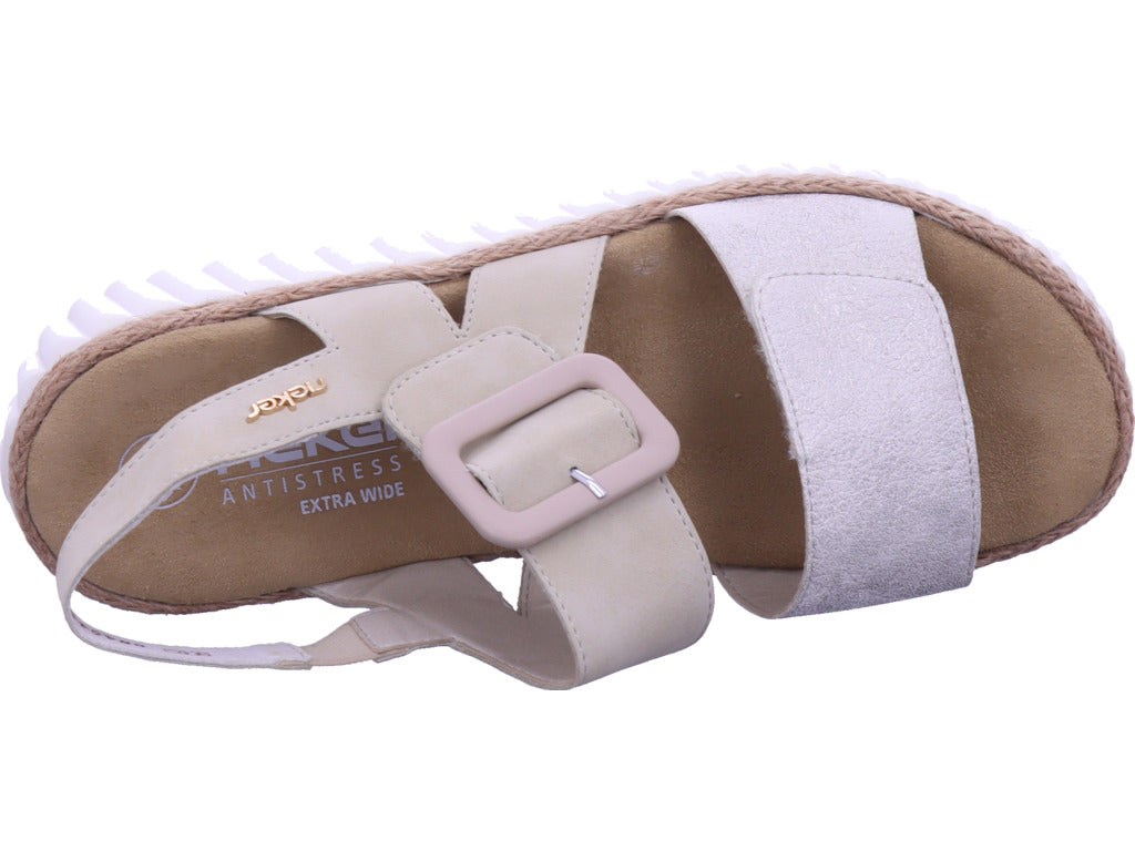 Rieker Women's Mule Fsk Women's Sandals in beige