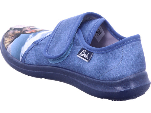 Beck Jungen Hausschuh  in blau