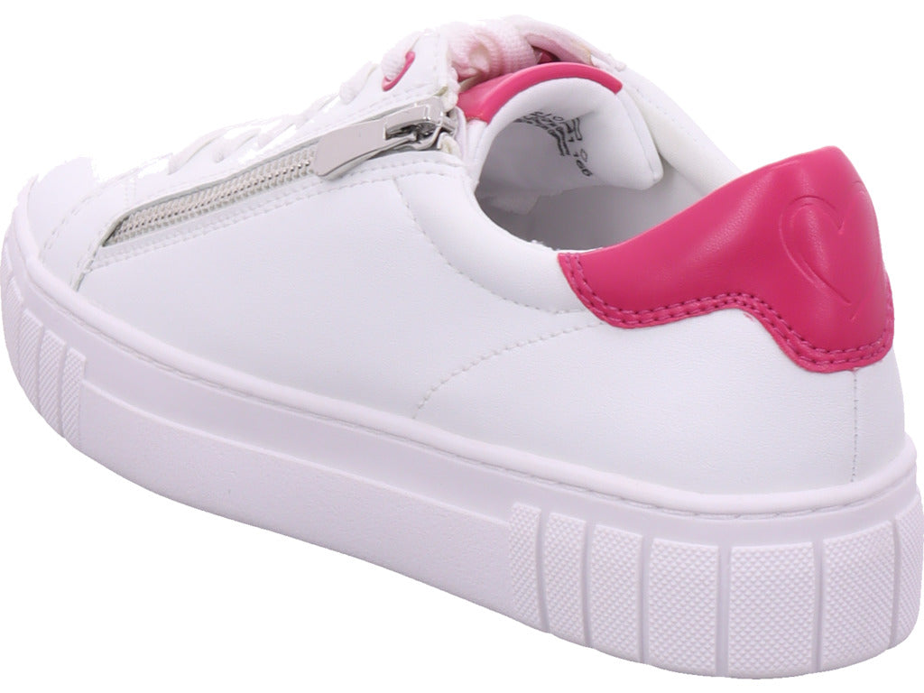 Marco Tozzi Damen Sneaker Women Lace-Up in weiß