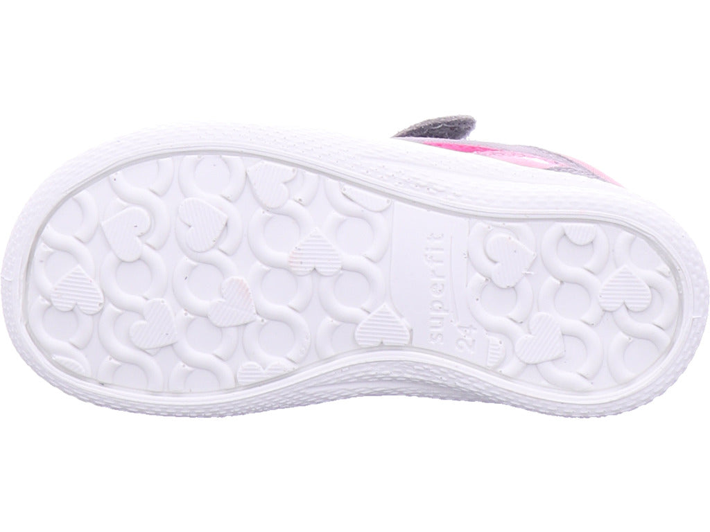 Superfit Mädchen Sandalette Sandale Leder \ Polly in grau
