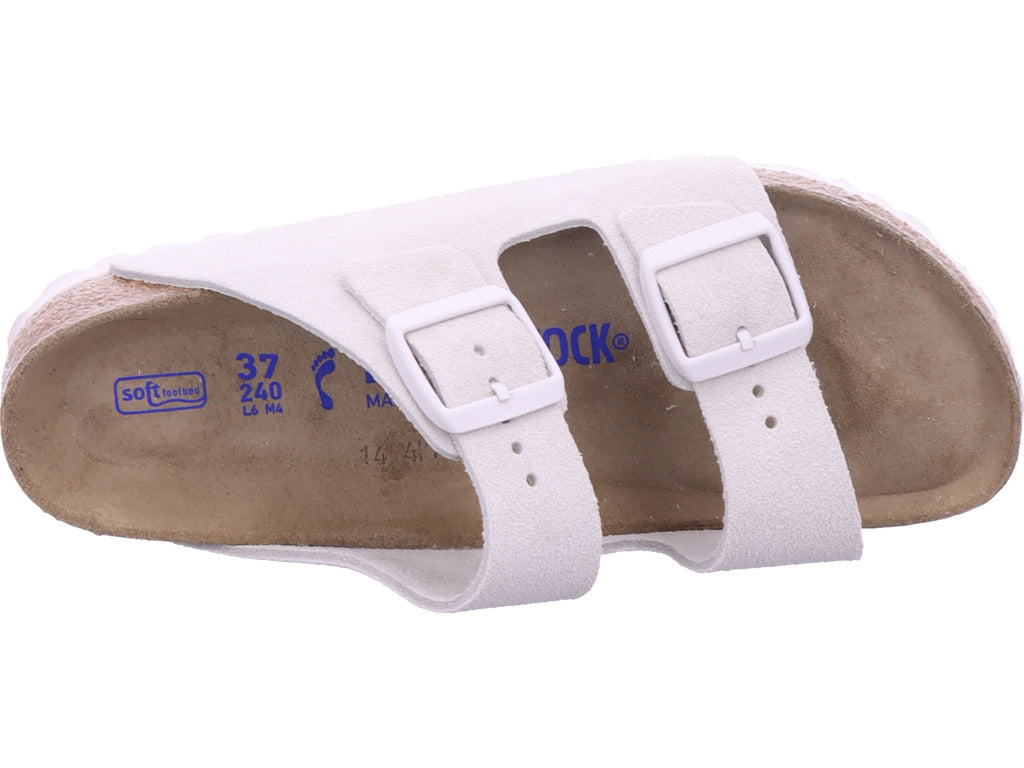 Birkenstock Women's Mule Arizona Soft Footbed in White