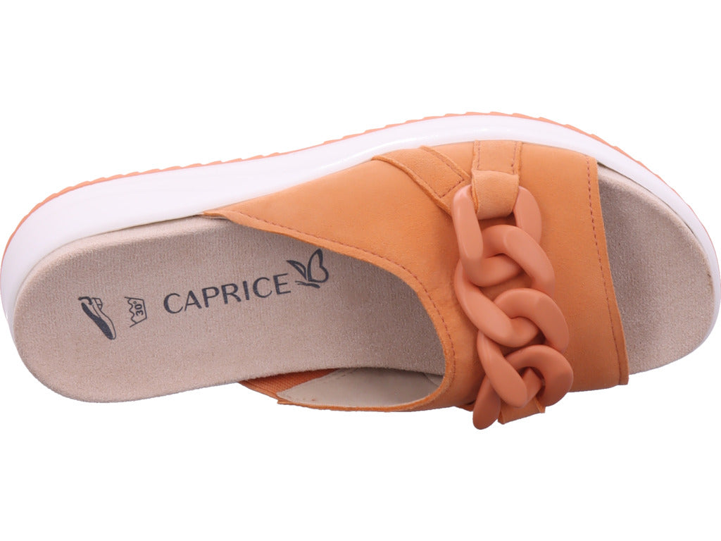 Caprice Women's Mule Sandals in Orange