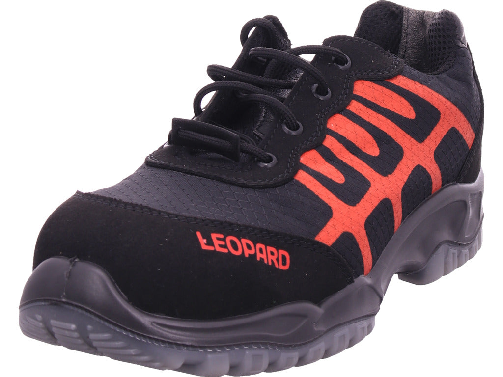 Leopard Herren Arbeitsschuh Sicherheitshalbschuh S1 Esd in schwarz