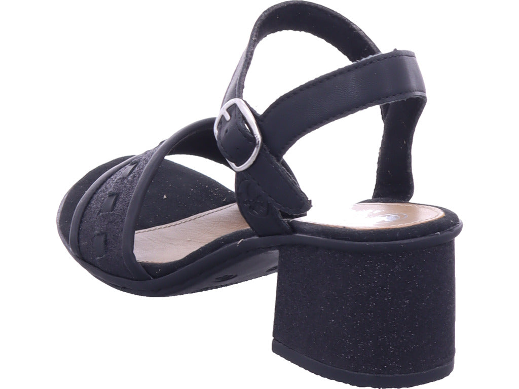 Rieker Damen Sandalette Fsk Damen Sandalen in schwarz