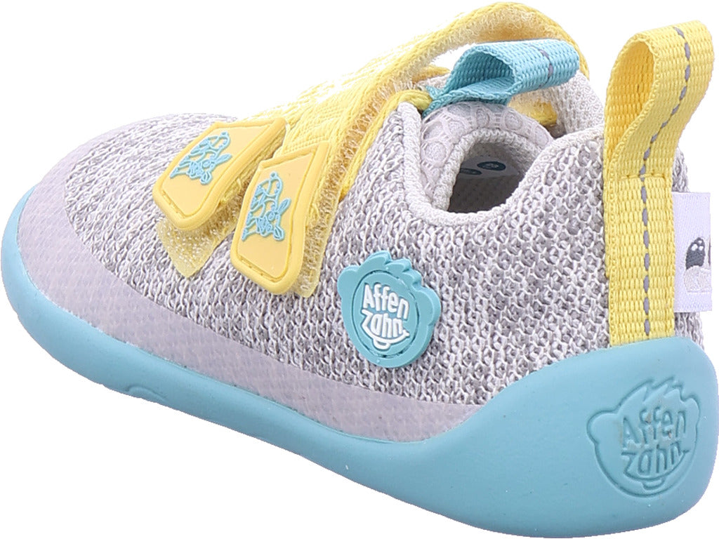 Affenzahn Mädchen Halbschuh Barfußschuh Knit Happy Rhino in grau