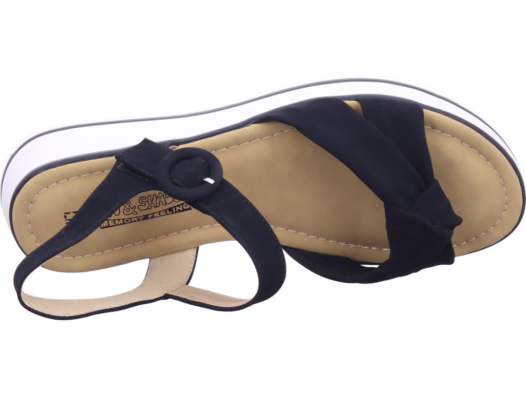 Shoe-world Damen Sandalette  in schwarz