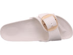 Birkenstock Women's Bathing Slipper Madrid Big Buckle Eva in White
