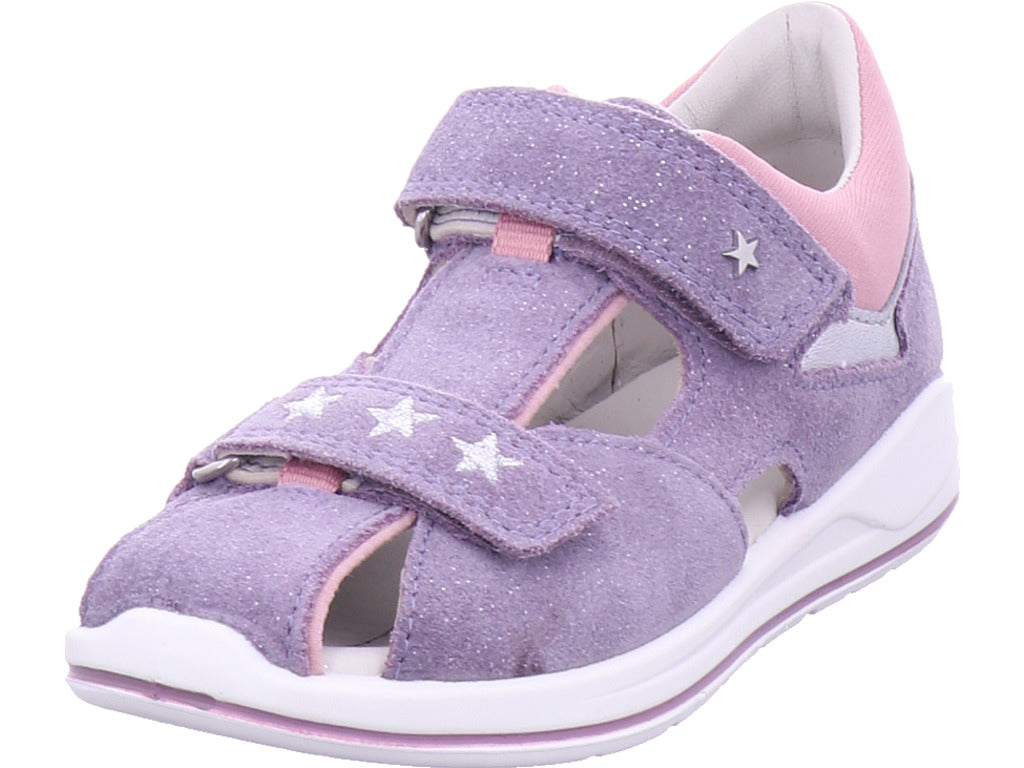 Superfit Damen Sandalette Sandale Leder \ Boomerang in lila