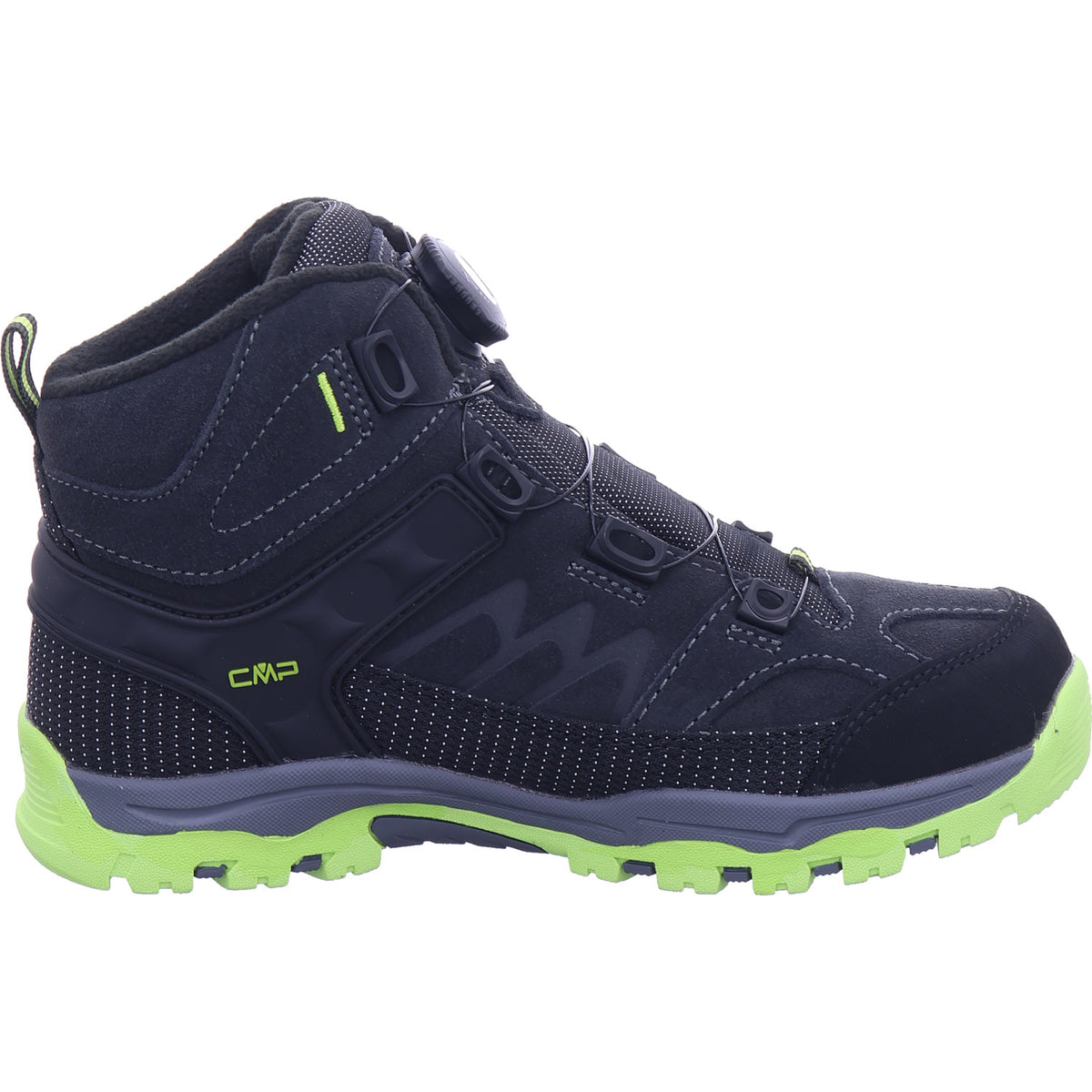 CMP Unisex - dětské turistické boty Kiruna Mid v černé barvě