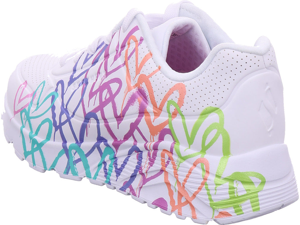 SKECHERS Mädchen Sneaker Uno Lite in weiß