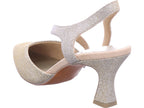 Marco Tozzi Damen Pump  in platin