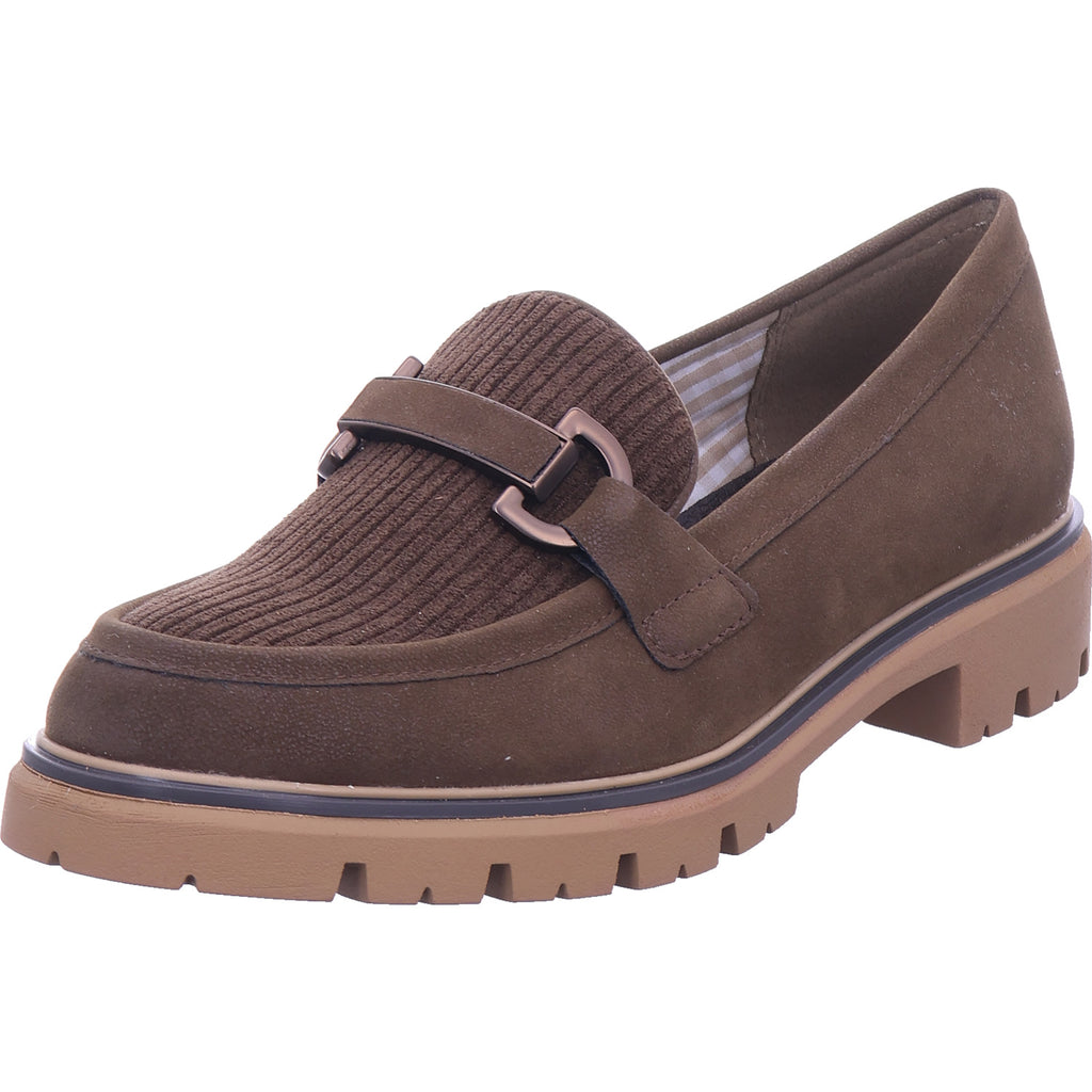 Marco Tozzi Damen Slipper  in braun