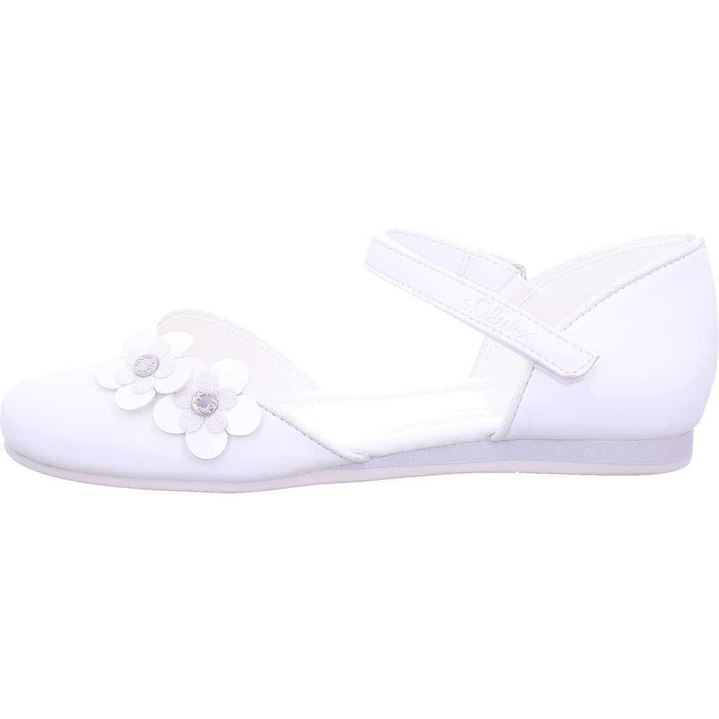 s.Oliver Girls' Ballerina Flats in white