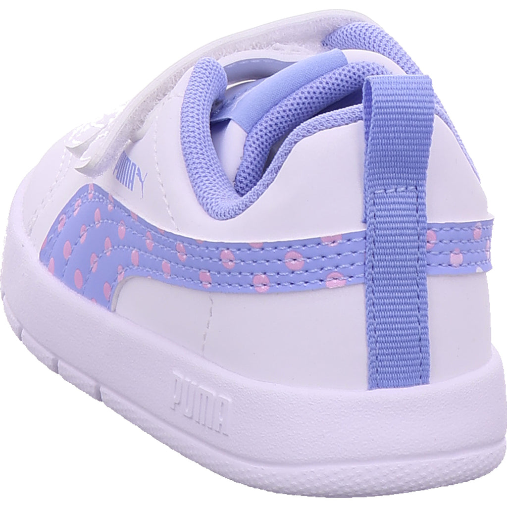 Puma Mädchen Halbschuh Courtflex V3 Dotty V Inf in weiß