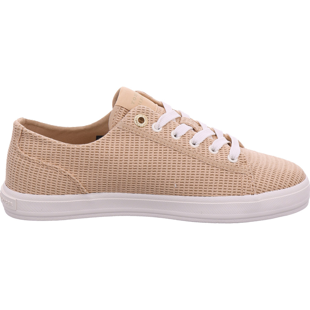 Tommy Hilfiger Damen Sneaker Th Webbing Summer Sandal in beige