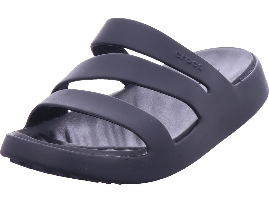 Crocs Damen Badeschuh Getaway Strappy in schwarz