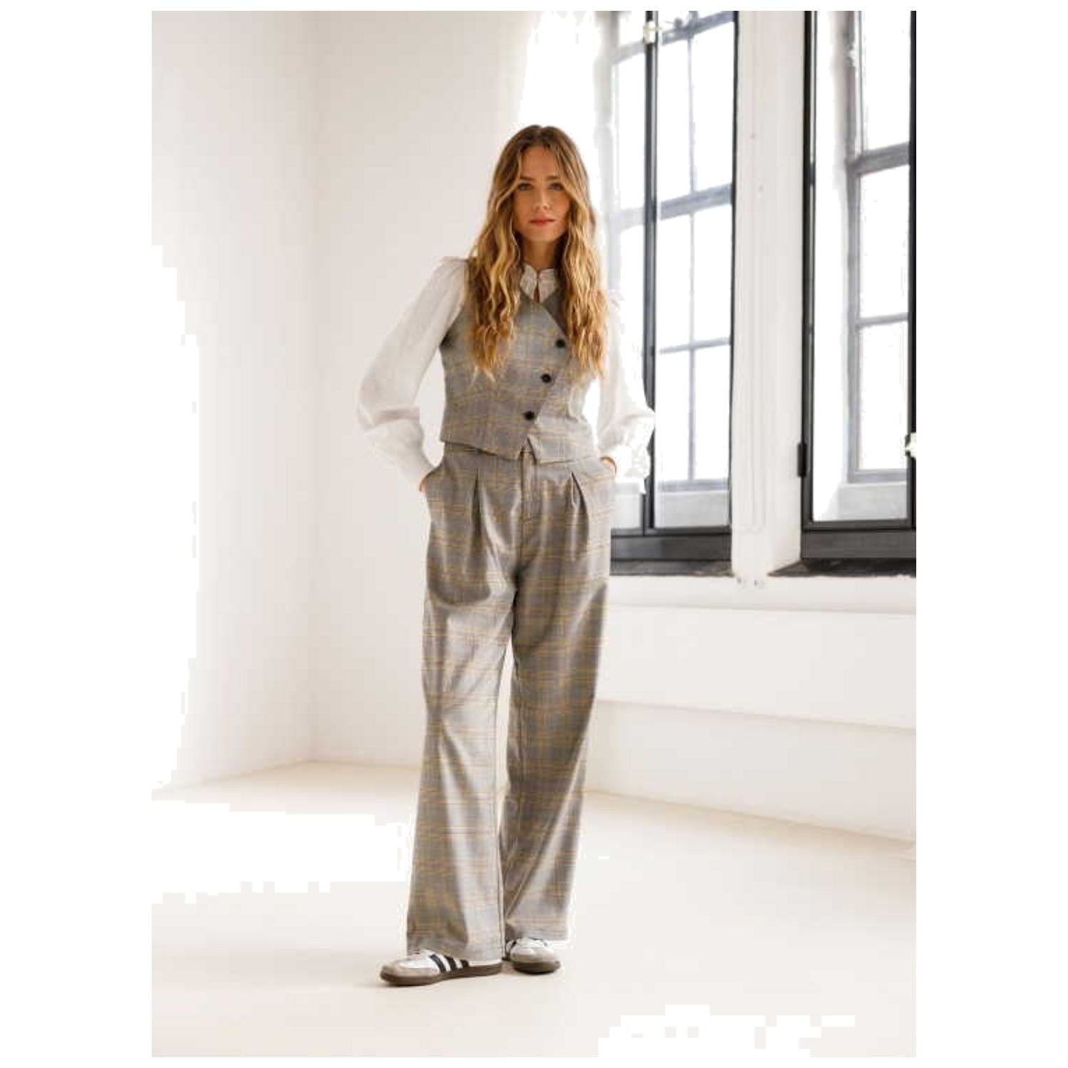 Ivy Beau Damen Hose Helen in grau