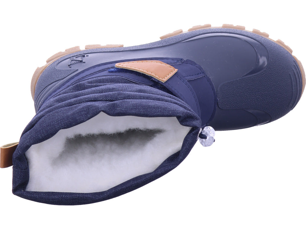 Lurchi Unisex – Dětské sněhule Moonboot Finn v modré barvě