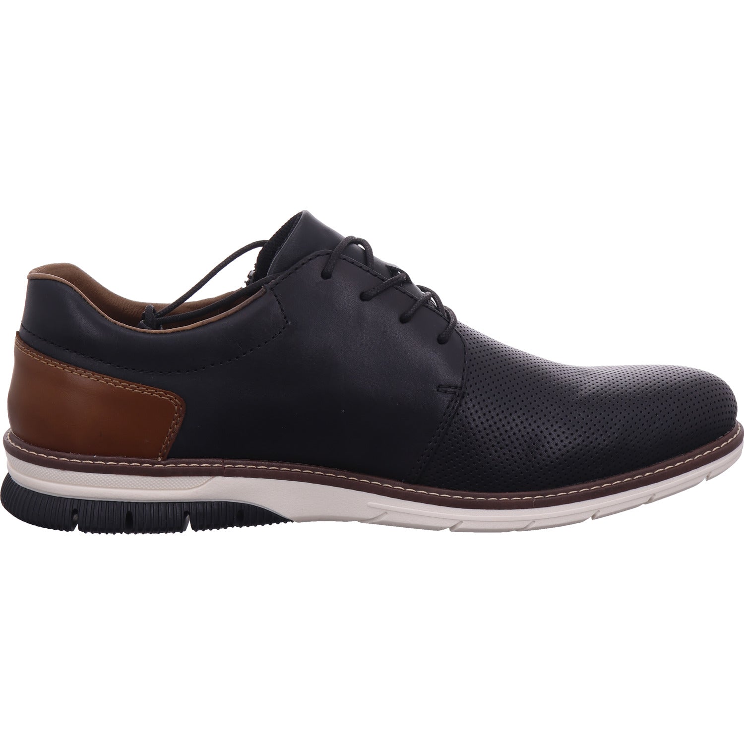 Rieker men's low shoe in black