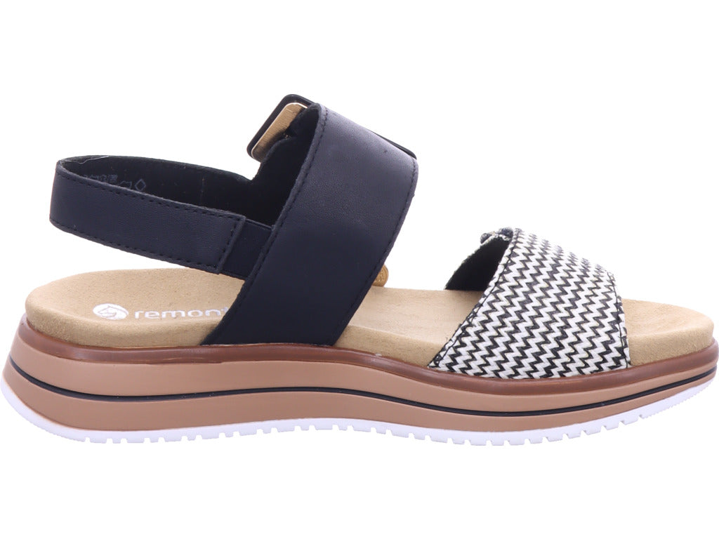 Remonte Damen Pantolette Remonte Sandale in schwarz