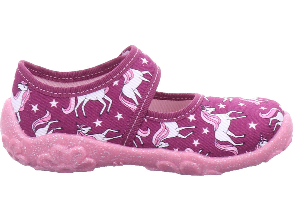 Dívčí pantofle Legero, textilní pantofle \ Bonny v červené barvě