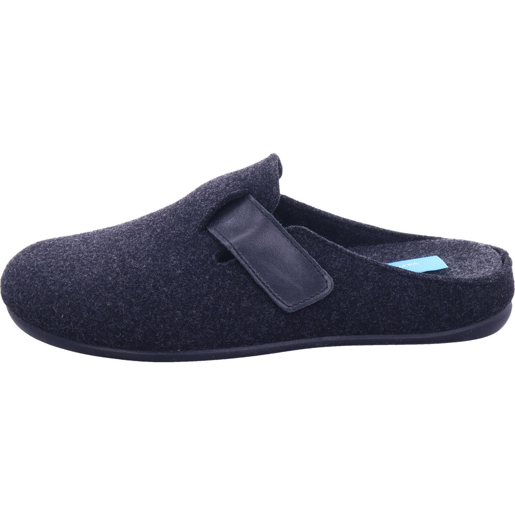 Florett Herren Hausschuh Carlo Pantoffel in schwarz