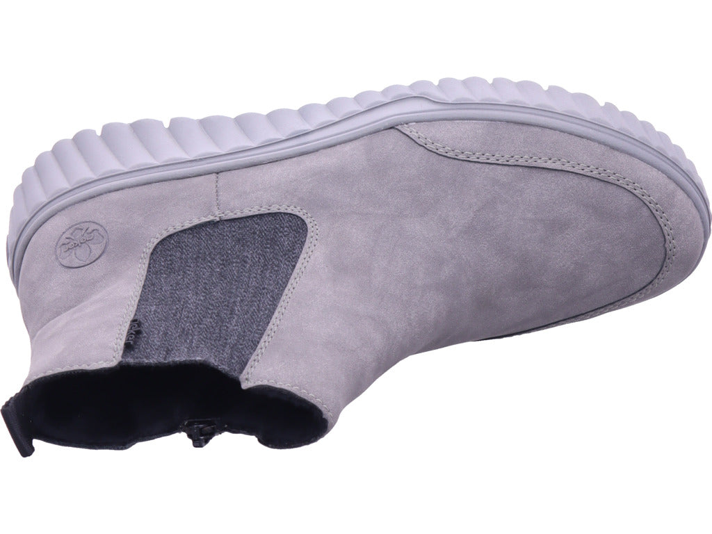 Dámské kotníkové boty Rieker v šedé barvě