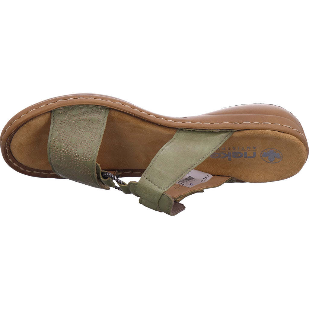 Rieker Damen Pantolette  in grün