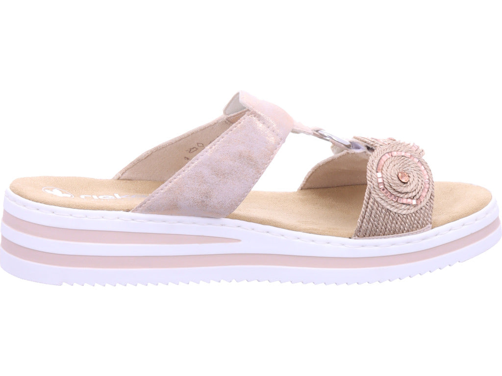 Rieker Women's Mule in Rose