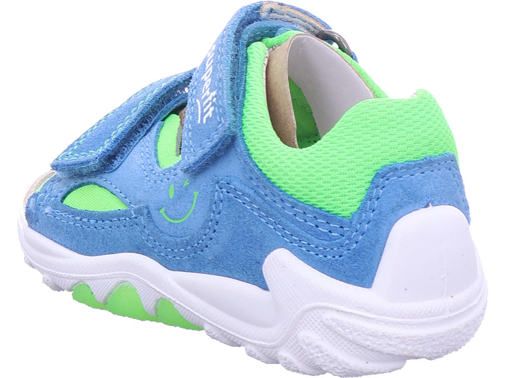 Superfit Jungen Sandale Sandale Leder \ Flow in blau