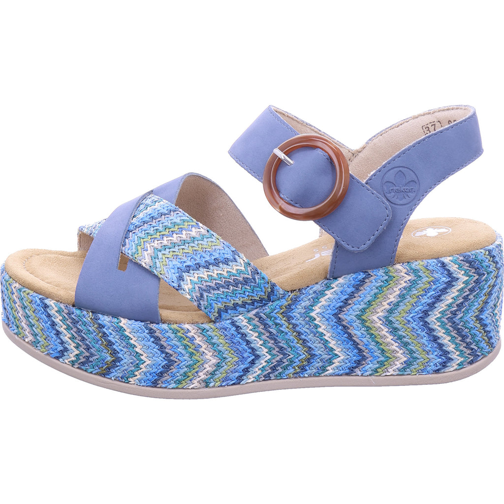 Rieker Damen Sandale  in blau