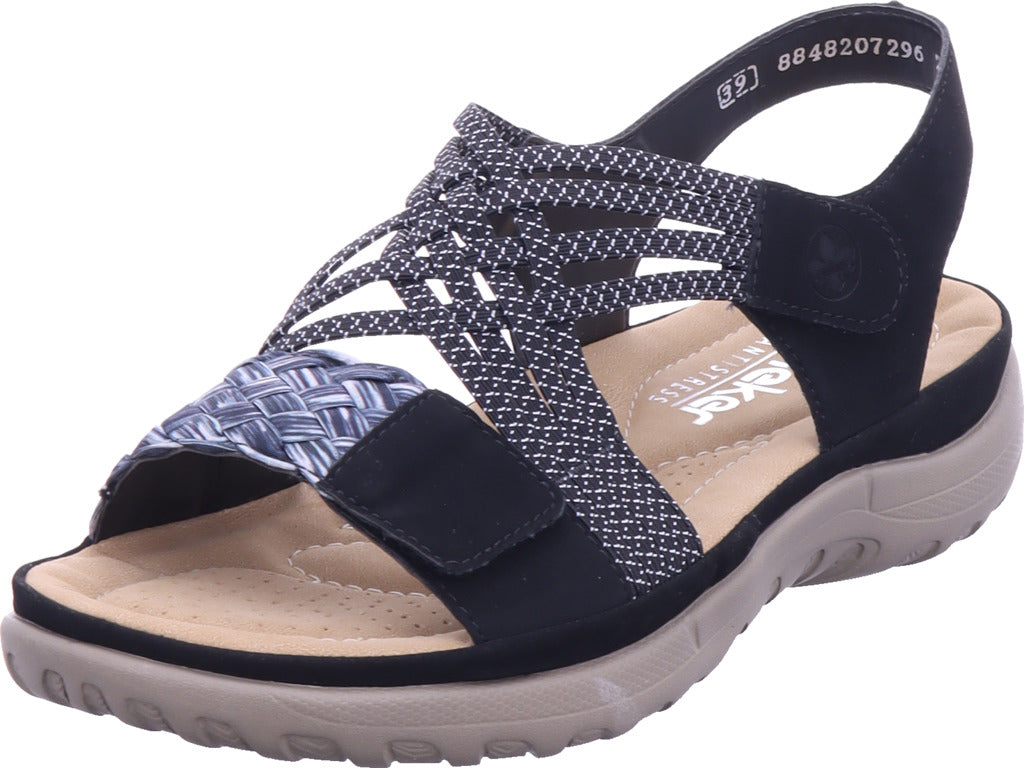 Rieker Women's Fsk Women's Sandals in Black