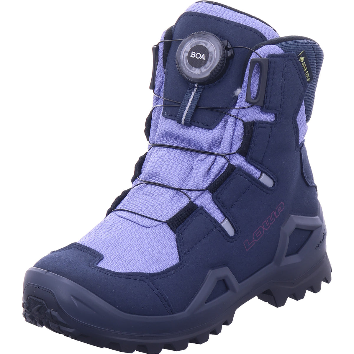 lowa Mädchen Moonboots Milo Evo Gtx Hi Boa Jr in blau